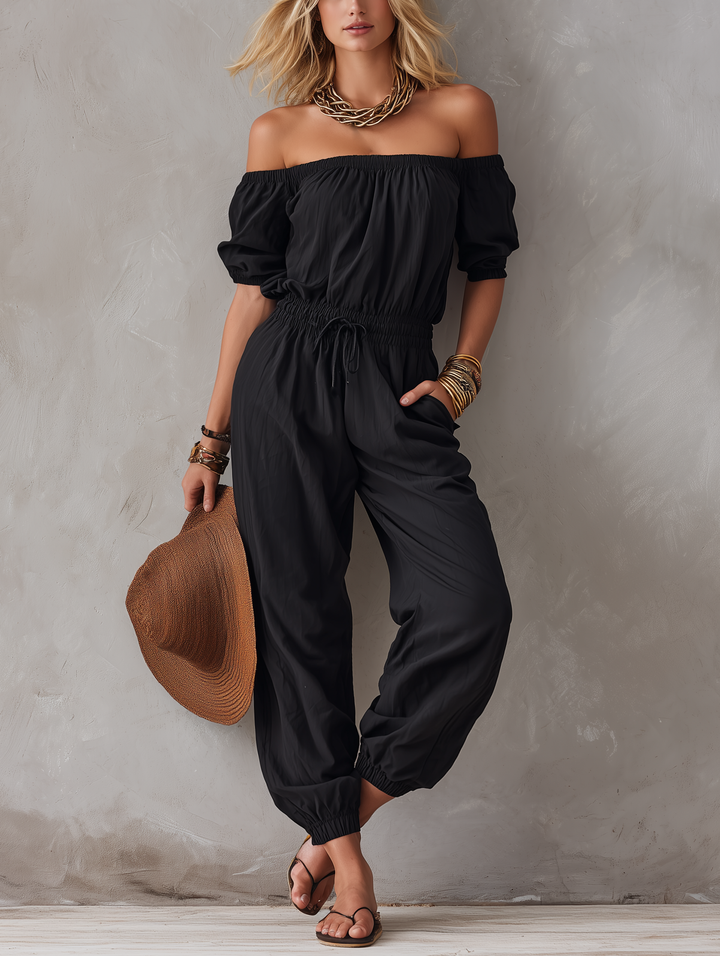 OFF SCHOUDER JUMPSUIT VOOR VROUWEN