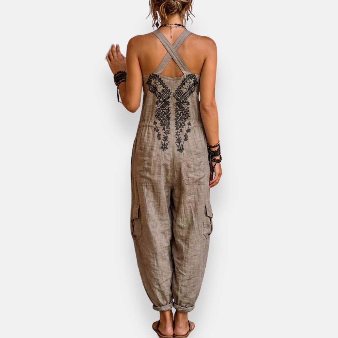 BOHEMIAN GEBORDUURDE JUMPSUIT VOOR VROUWEN