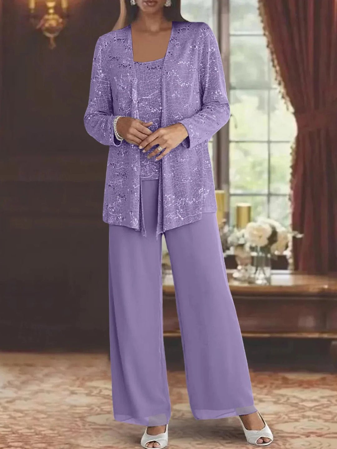 CHIFFON BROEKENSET VOOR VROUWEN
