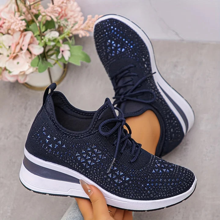 SNEAKERS MET STRASS VOOR VROUWEN