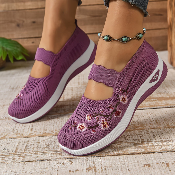 BLOEMEN GEBORDUURDE SNEAKERS VOOR VROUWEN