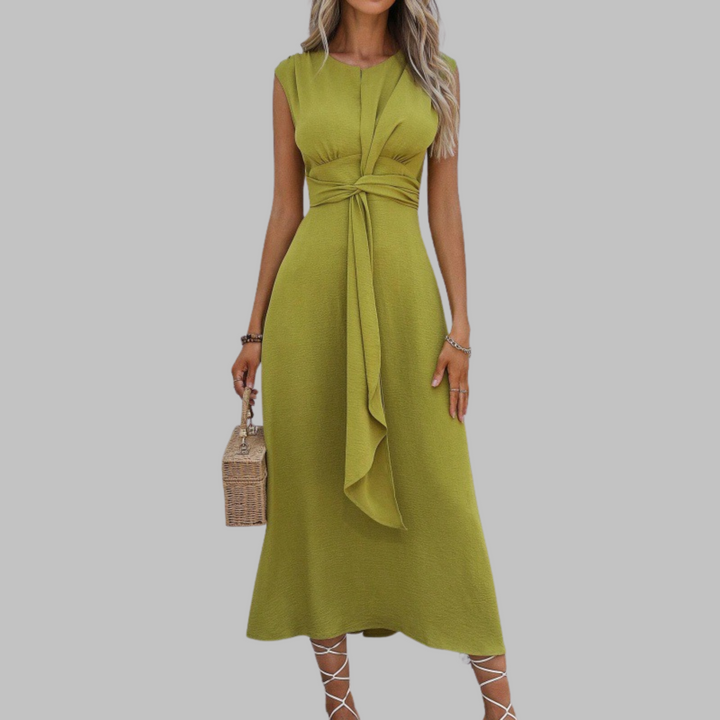 KLASSIEKE MOUWLOZE MAXI-JURK VOOR VROUWEN