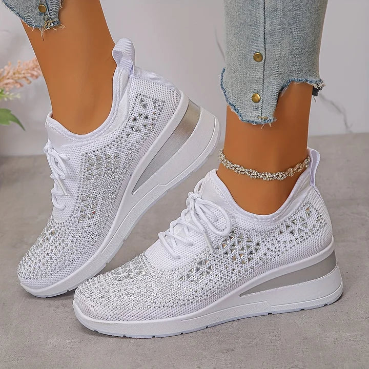 SNEAKERS MET STRASS VOOR VROUWEN