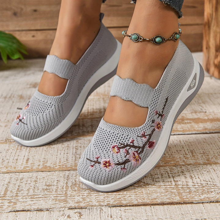 BLOEMEN GEBORDUURDE SNEAKERS VOOR VROUWEN