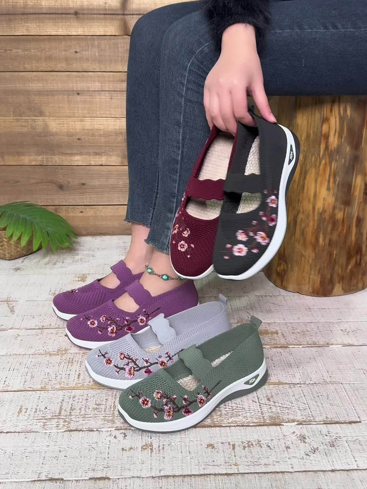BLOEMEN GEBORDUURDE SNEAKERS VOOR VROUWEN