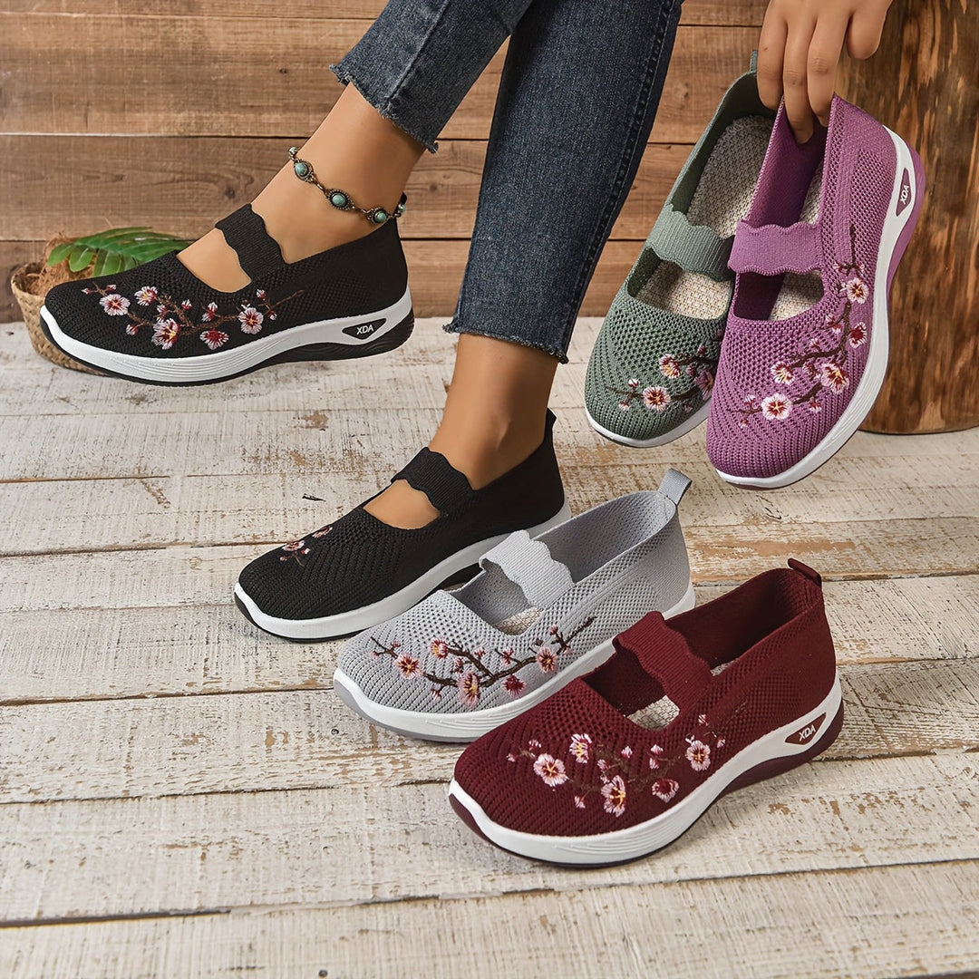 BLOEMEN GEBORDUURDE SNEAKERS VOOR VROUWEN