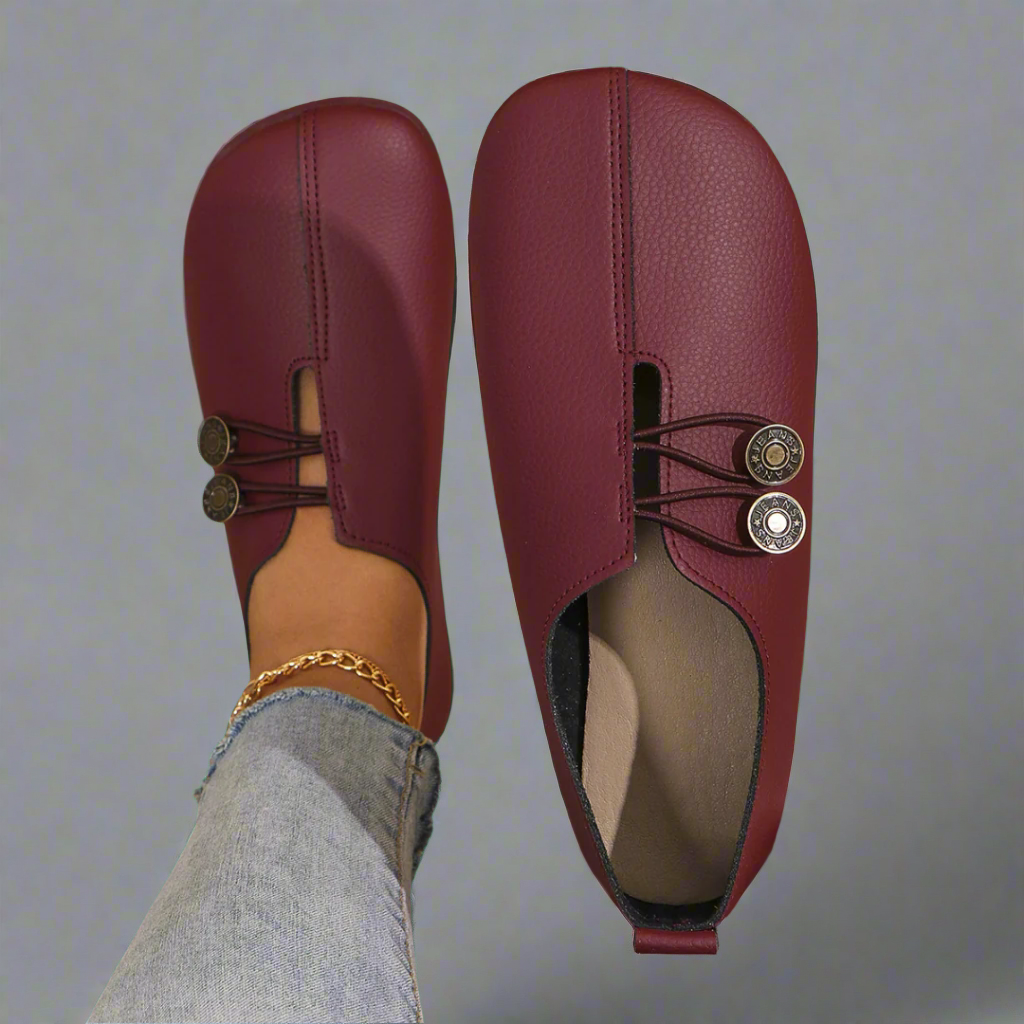 MOCASSINS MET KNOOP VOOR DAMES