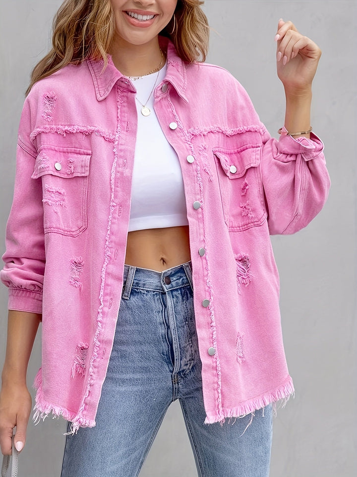 DENIM VEST VOOR VROUWEN