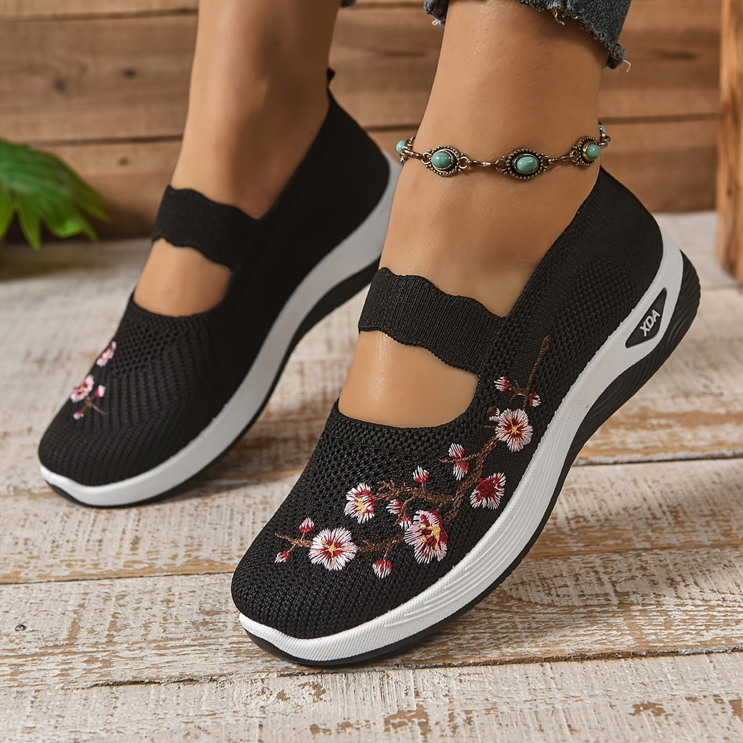 BLOEMEN GEBORDUURDE SNEAKERS VOOR VROUWEN
