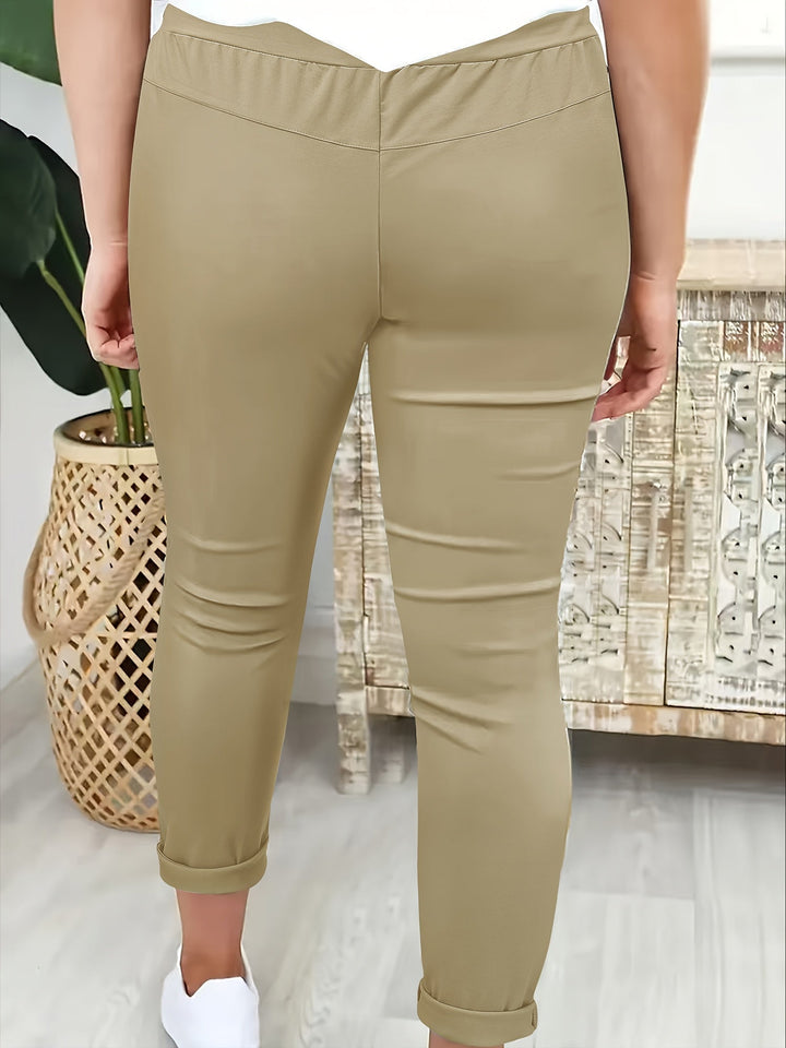 MODERNE BROEK MET TREKKOORD VOOR VROUWEN