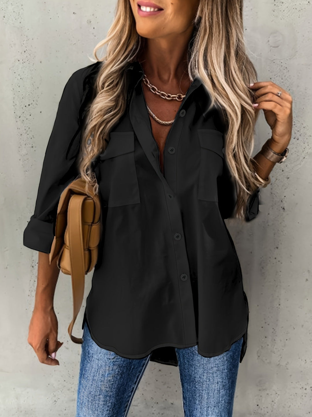 CHIQUE LANGERMIG SHIRT VOOR VROUWEN
