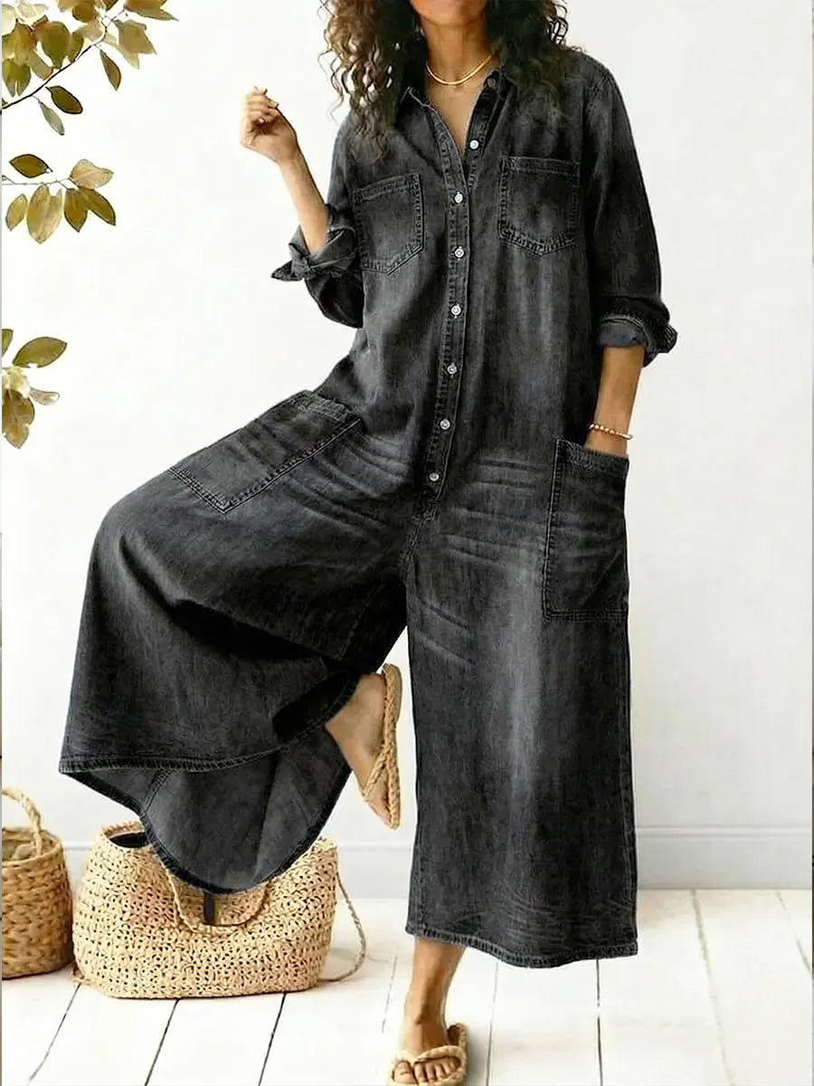 KATOENEN JUMPSUIT VOOR VROUWEN