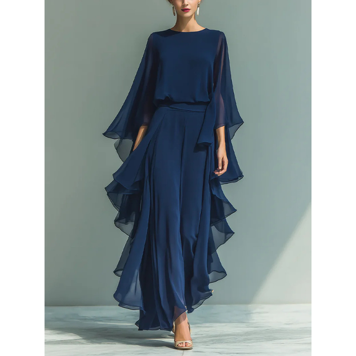 CHIFFON TWEEDEELS SET VOOR VROUWEN