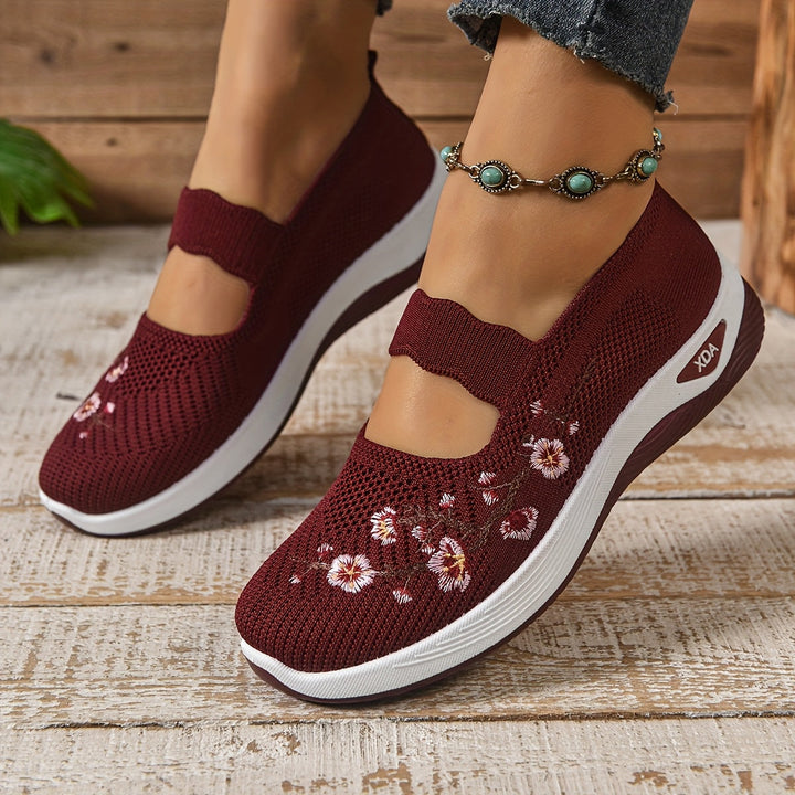 BLOEMEN GEBORDUURDE SNEAKERS VOOR VROUWEN