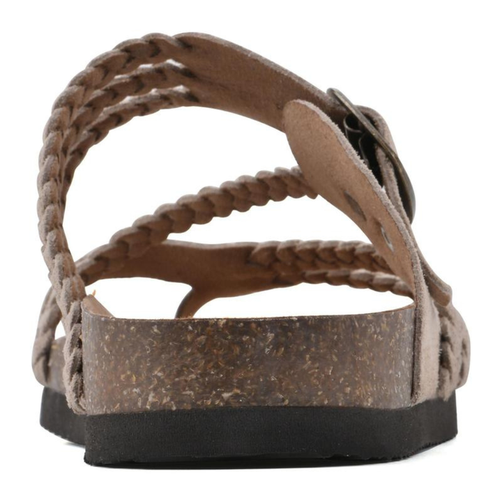 GEVLOCHTEN KURK SANDALEN VOOR VROUWEN