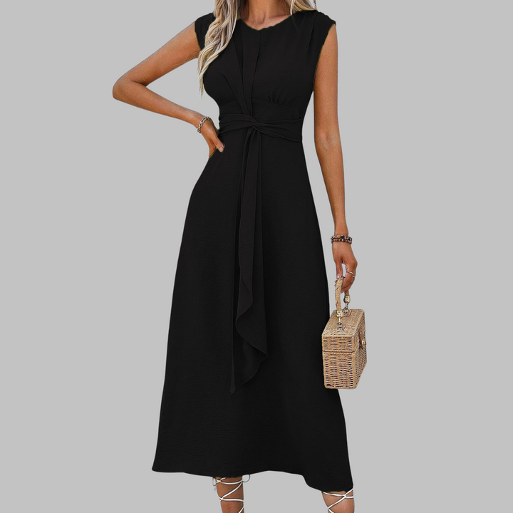 KLASSIEKE MOUWLOZE MAXI-JURK VOOR VROUWEN