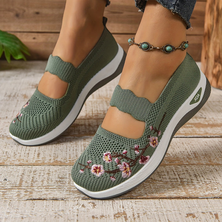 BLOEMEN GEBORDUURDE SNEAKERS VOOR VROUWEN