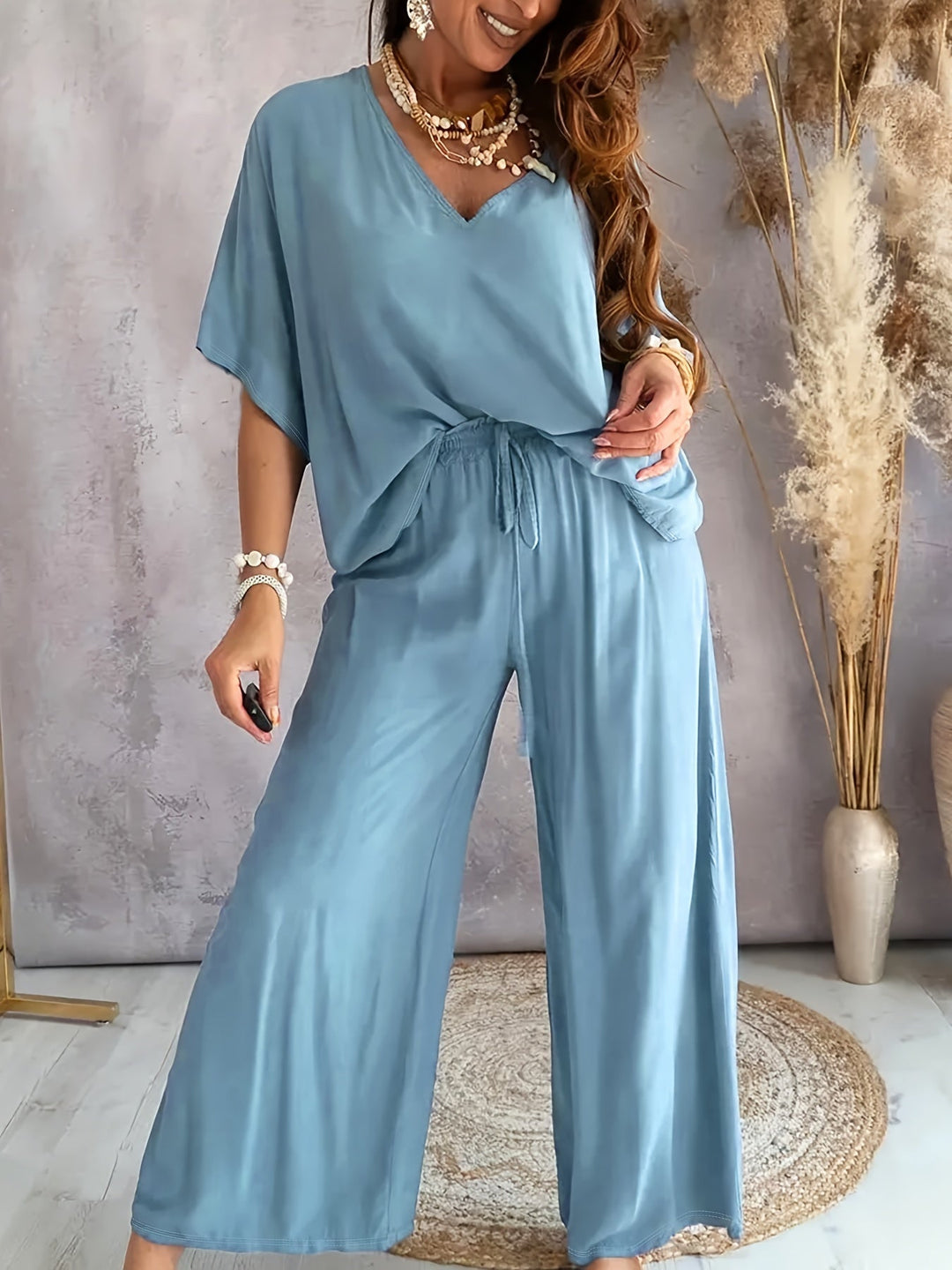 ELEGANTE SET MET V-HALS VOOR VROUWEN