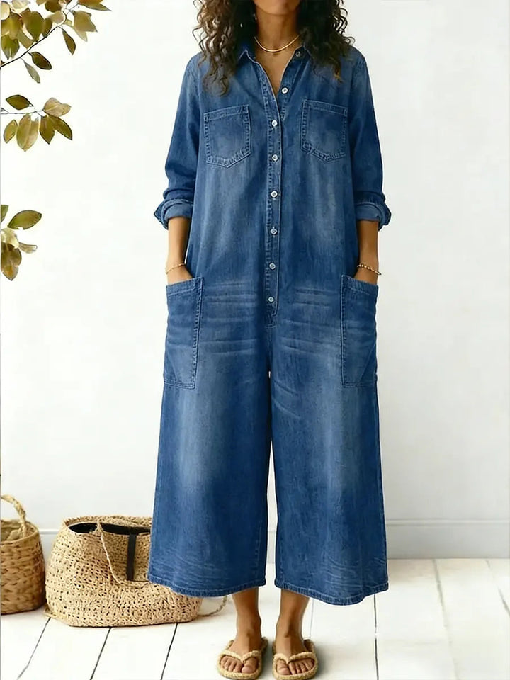 KATOENEN JUMPSUIT VOOR VROUWEN