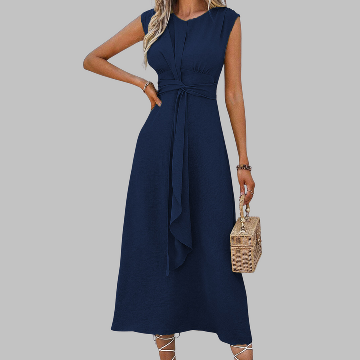 KLASSIEKE MOUWLOZE MAXI-JURK VOOR VROUWEN