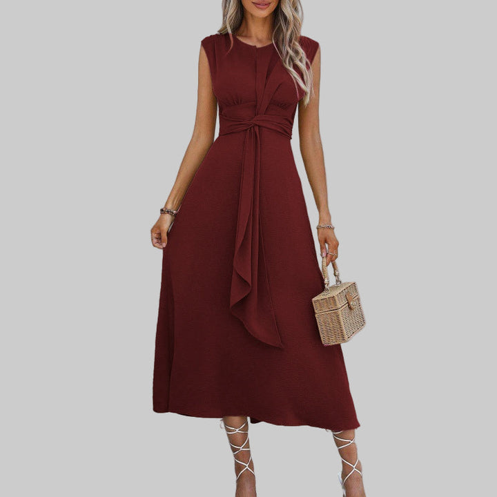 KLASSIEKE MOUWLOZE MAXI-JURK VOOR VROUWEN