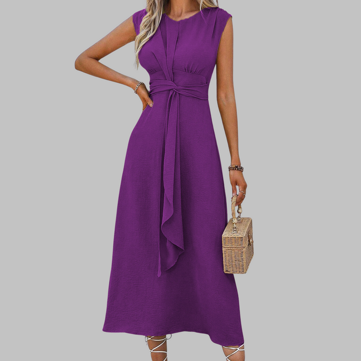 KLASSIEKE MOUWLOZE MAXI-JURK VOOR VROUWEN