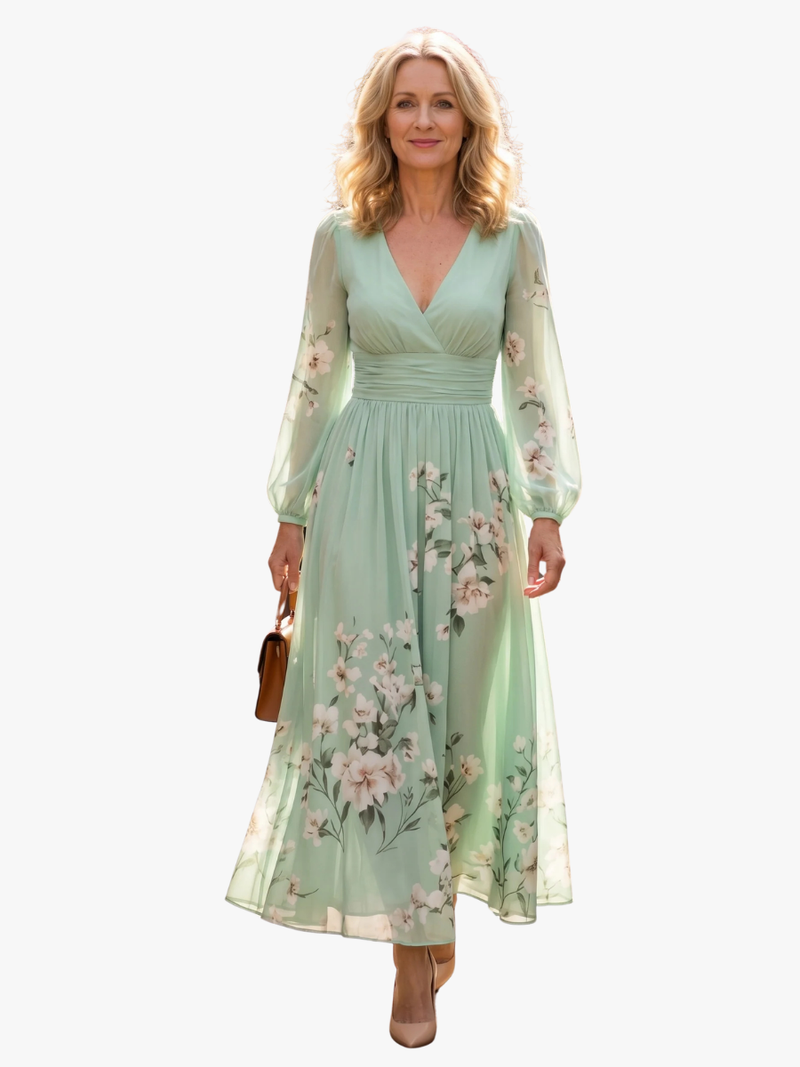 MIDI JURK MUNTGROEN VOOR VROUWEN