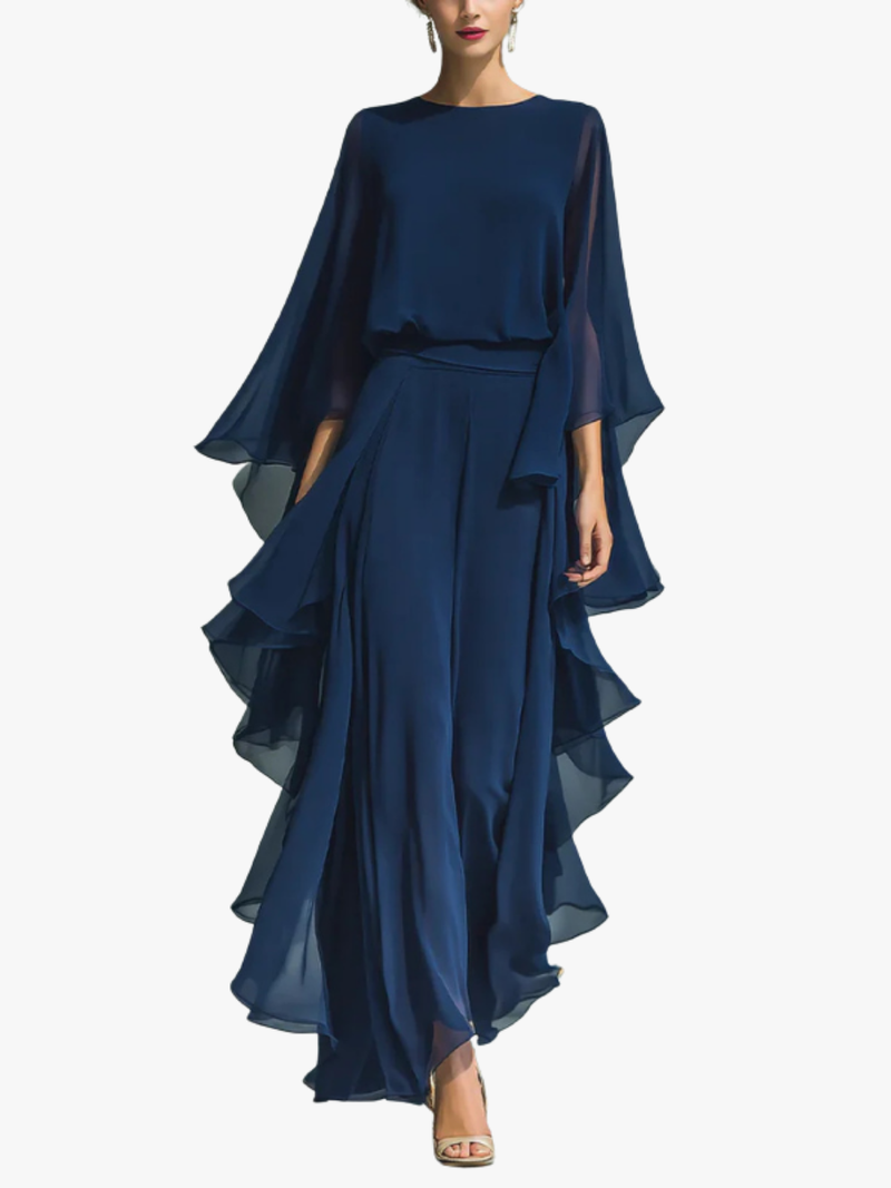 CHIFFON TWEEDEELS SET VOOR VROUWEN