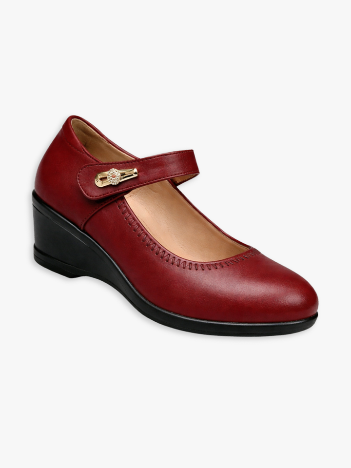 KLASSIEKE SCHOENEN MET HALFHOGE HAK VOOR VROUWEN