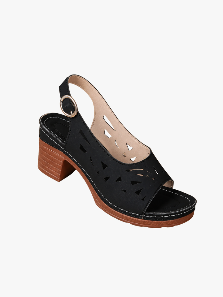 CHICKE SANDALEN MET WEDGE-HAK VOOR VROUWEN