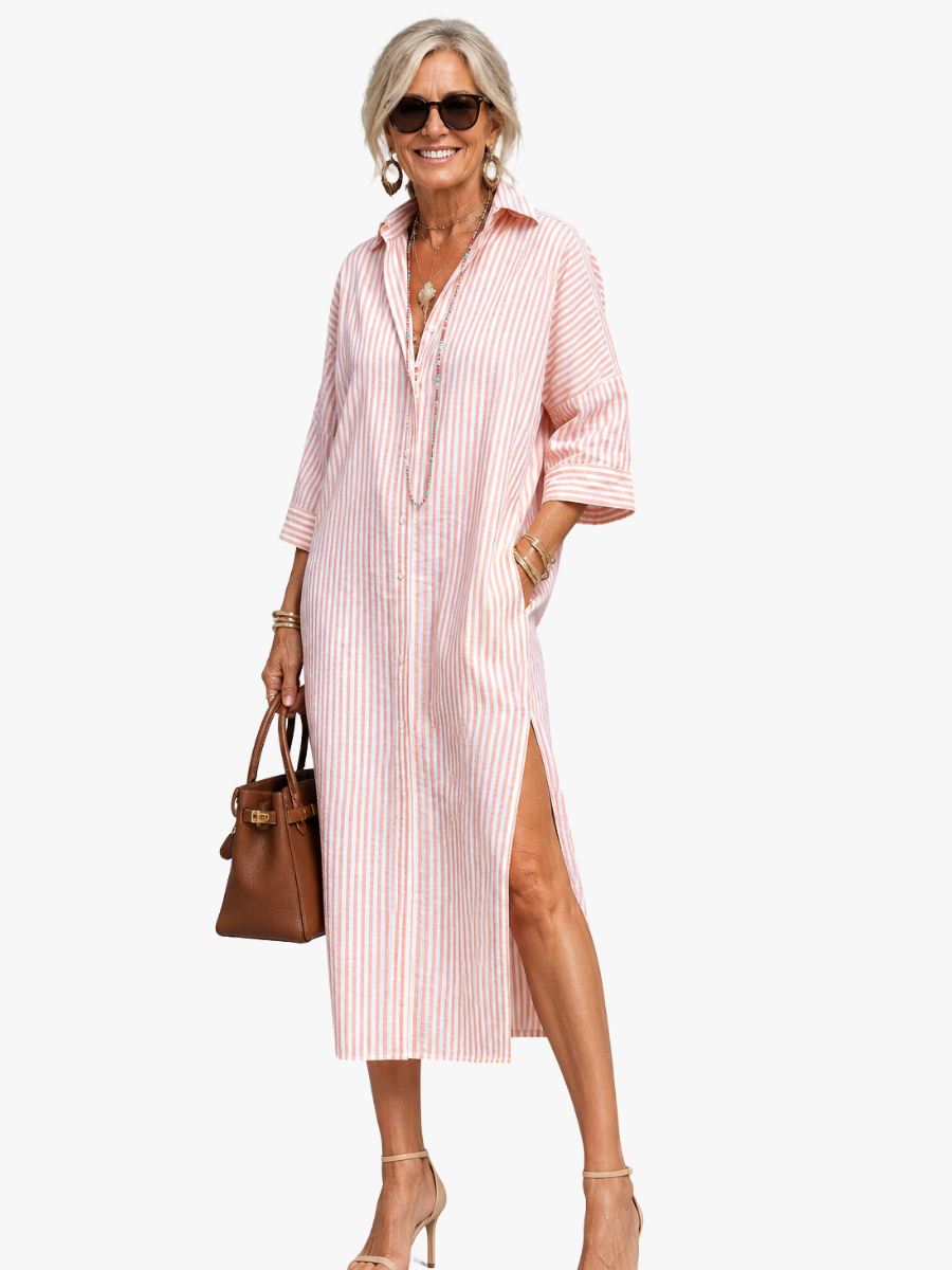 CHIQUE ELEGANTE MIDI JURK VOOR VROUWEN