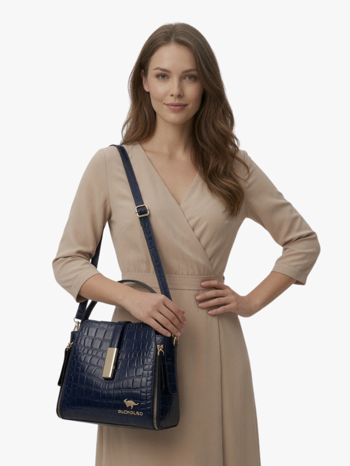 TAS MET KROKODILLENPATROON VOOR VROUWEN