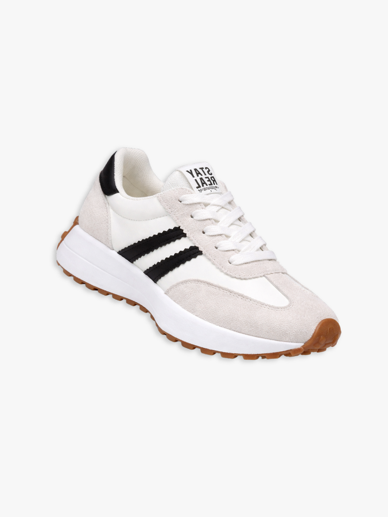 PLATTE SNEAKERS MET VETERS VOOR VROUWEN