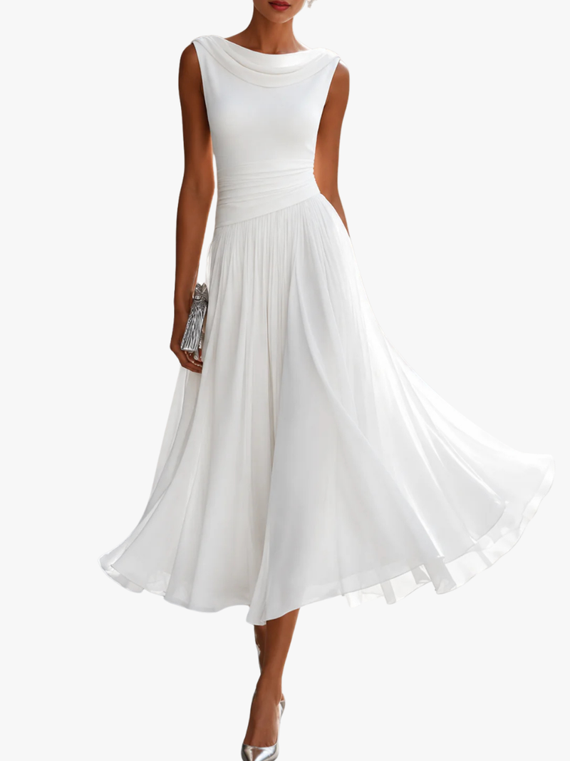 ELEGANTE CHIQUE MIDI JURK VOOR VROUWEN