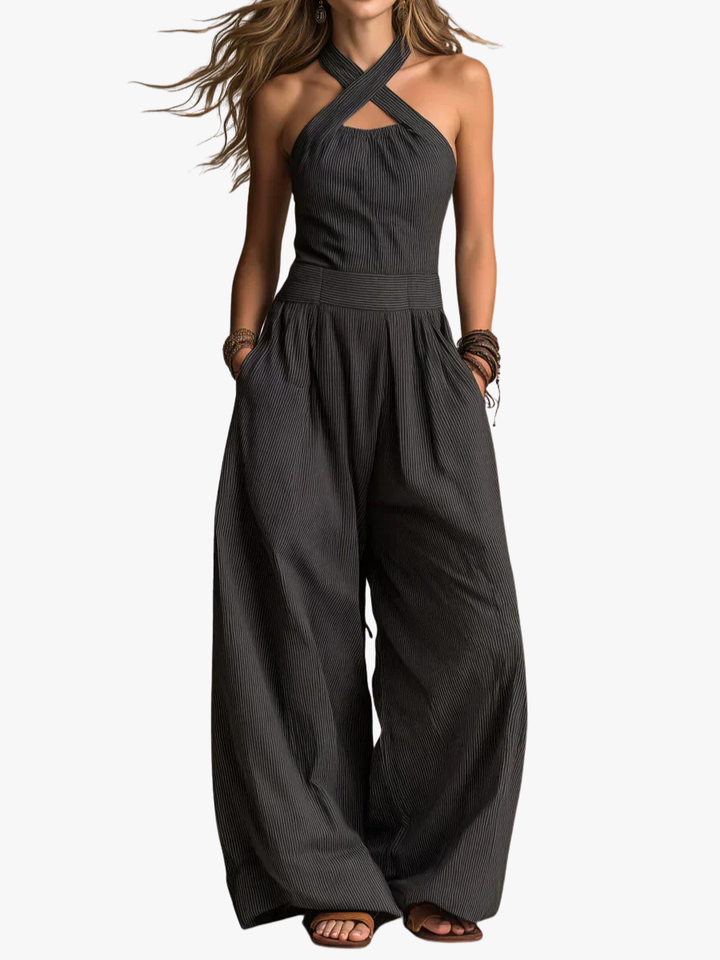 JUMPSUIT MET WIJDE PIJPEN VOOR VROUWEN