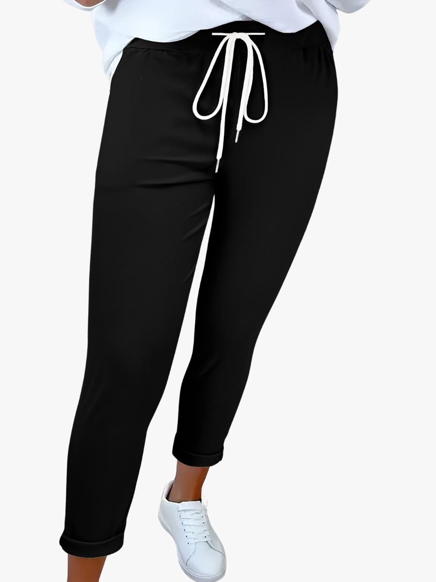 MODERNE BROEK MET TREKKOORD VOOR VROUWEN