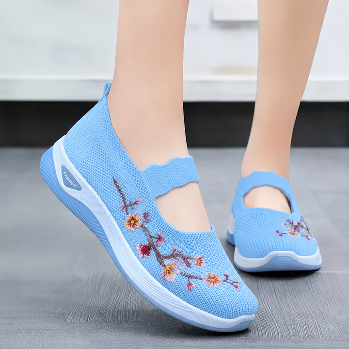 BLOEMEN GEBORDUURDE SNEAKERS VOOR VROUWEN