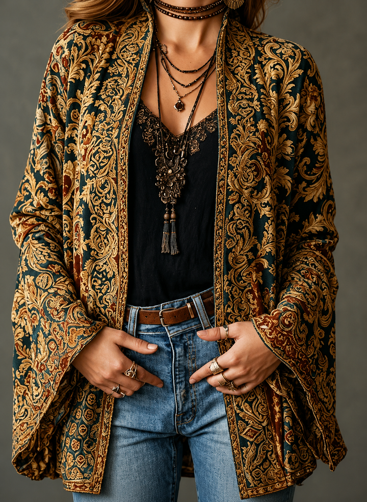 FLANEL BOHO-JAS VOOR VROUWEN