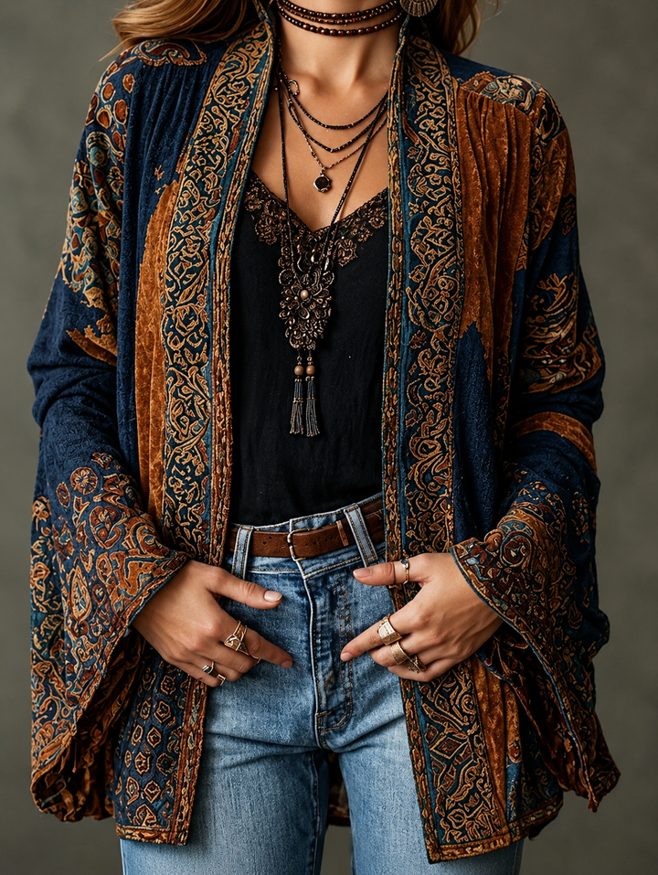 FLANEL BOHO-JAS VOOR VROUWEN