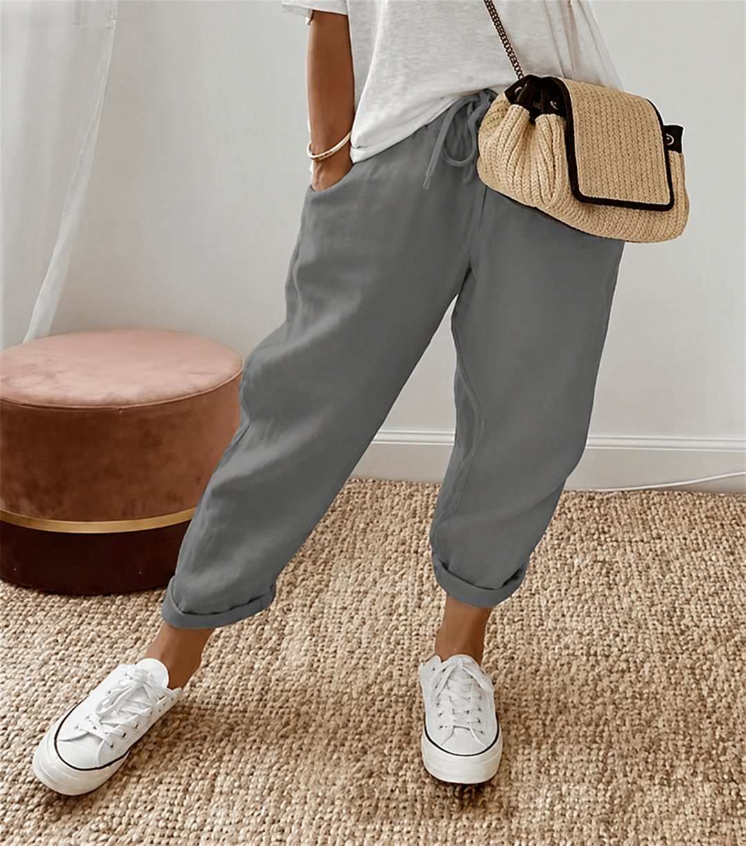 ONTSPANNEN LINNEN BROEK VOOR VROUWEN
