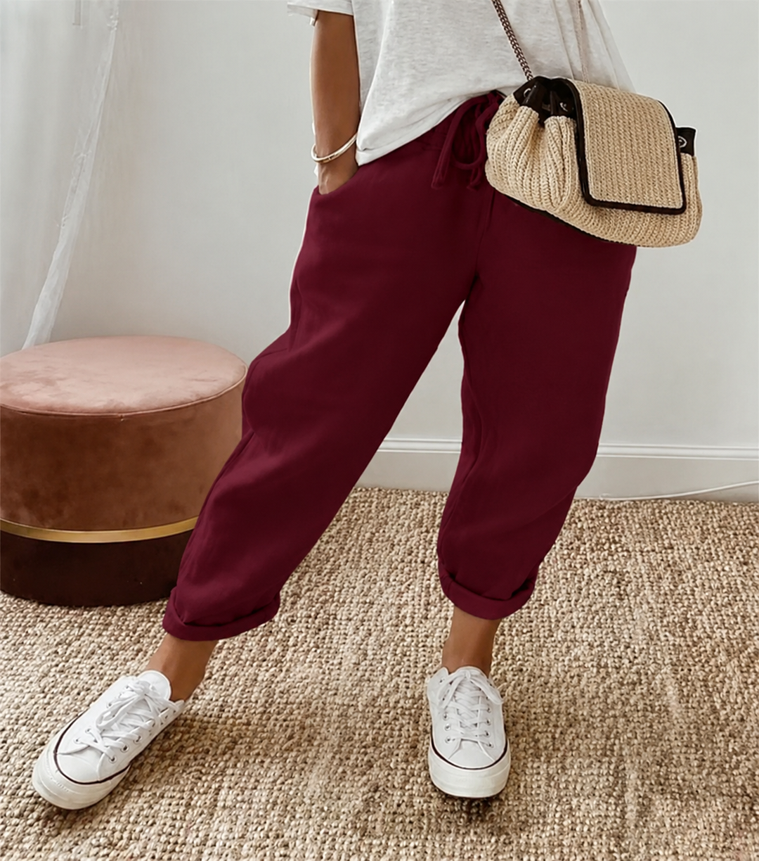 ONTSPANNEN LINNEN BROEK VOOR VROUWEN