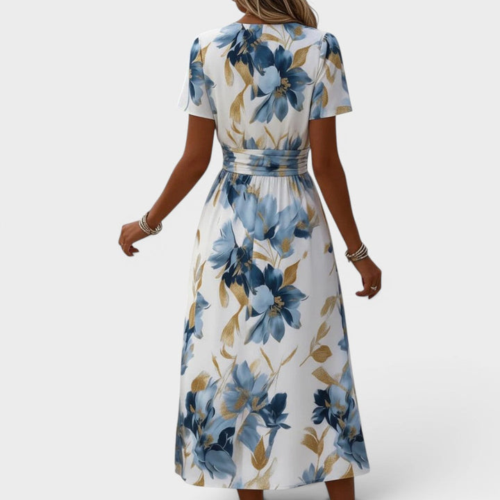 BLOEMEN WRAP JURK VOOR VROUWEN