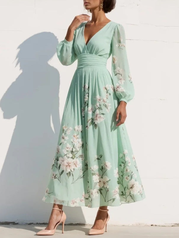 MIDI JURK MUNTGROEN VOOR VROUWEN