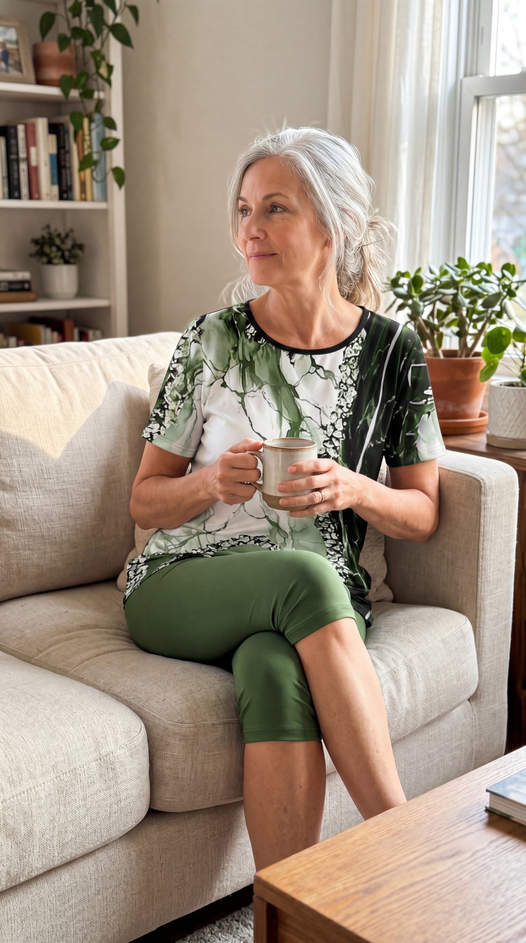 GEDRUKTE SET VOOR VROUWEN
