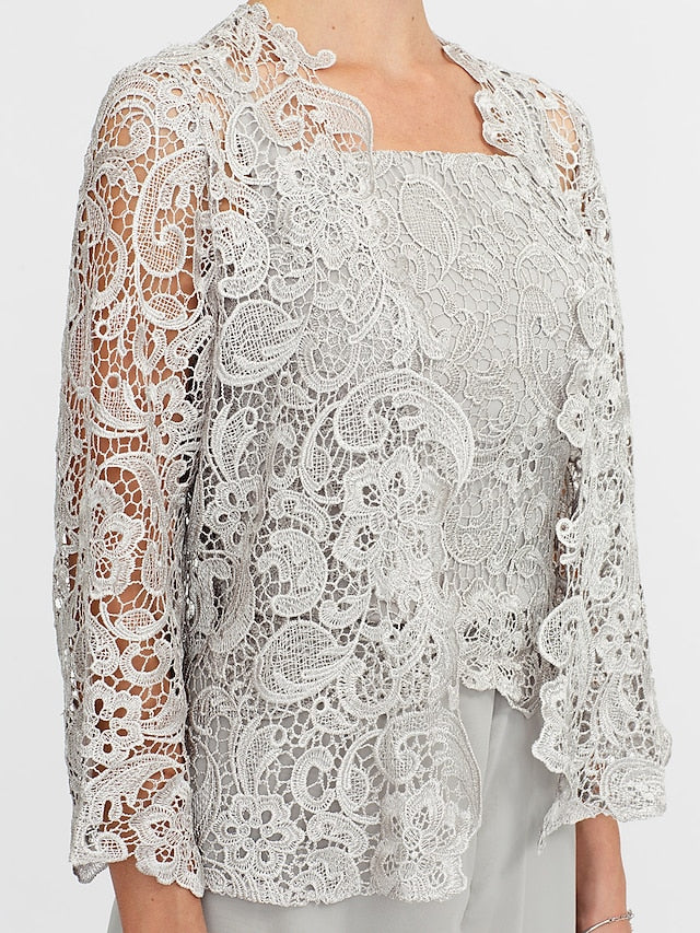 ELEGANTE CHIFFON BROEKENSET VOOR VROUWEN