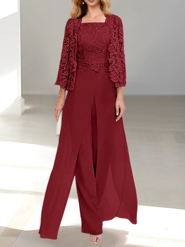 ELEGANTE CHIFFON BROEKENSET VOOR VROUWEN