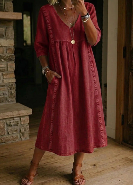 VINTAGEDENIMJURK LOSSE PASVORM VOOR VROUWEN