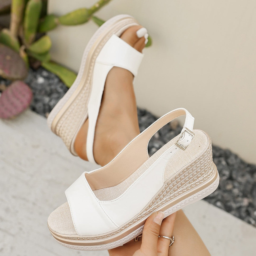 STIJLE SANDALEN MET WEDGE-HAK VOOR VROUWEN