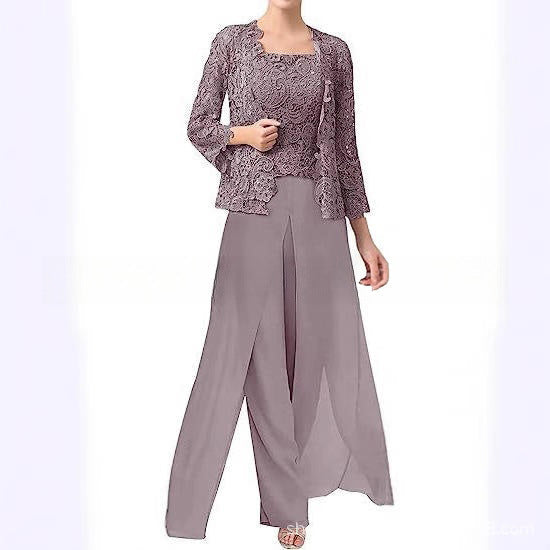 ELEGANTE CHIFFON BROEKENSET VOOR VROUWEN