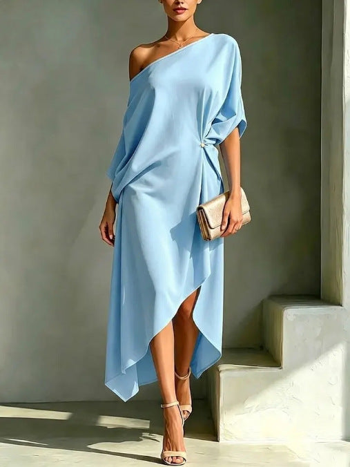 ASYMETRISCHE CHIC JURK VOOR VROUWEN